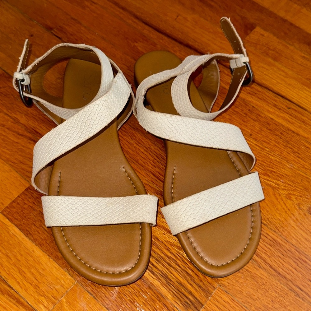 Off white strappy sandals
